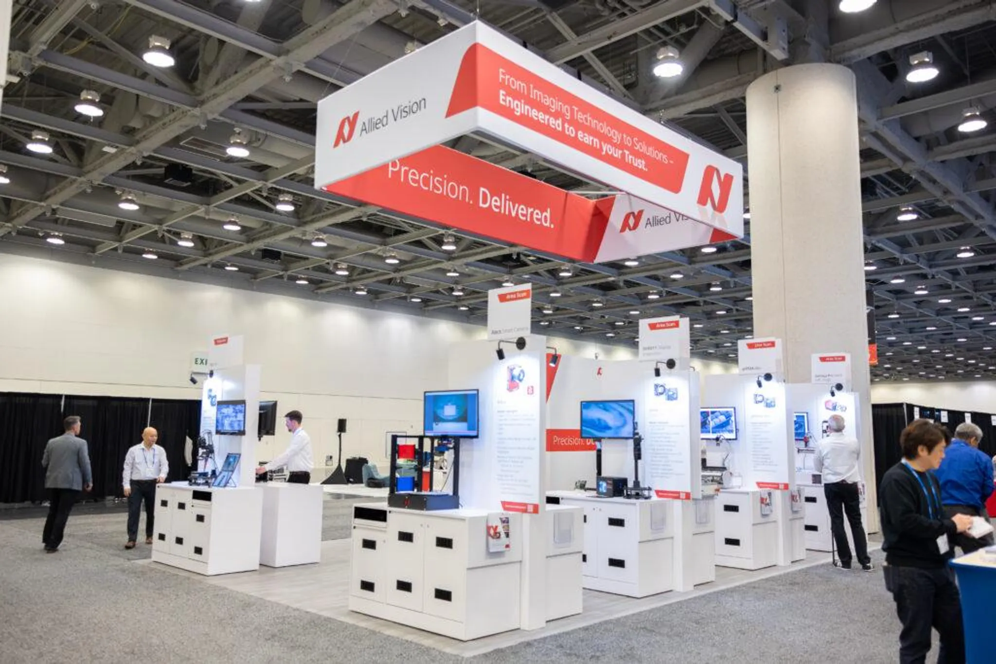 30x30 Island booth design by West Coast Exhibit